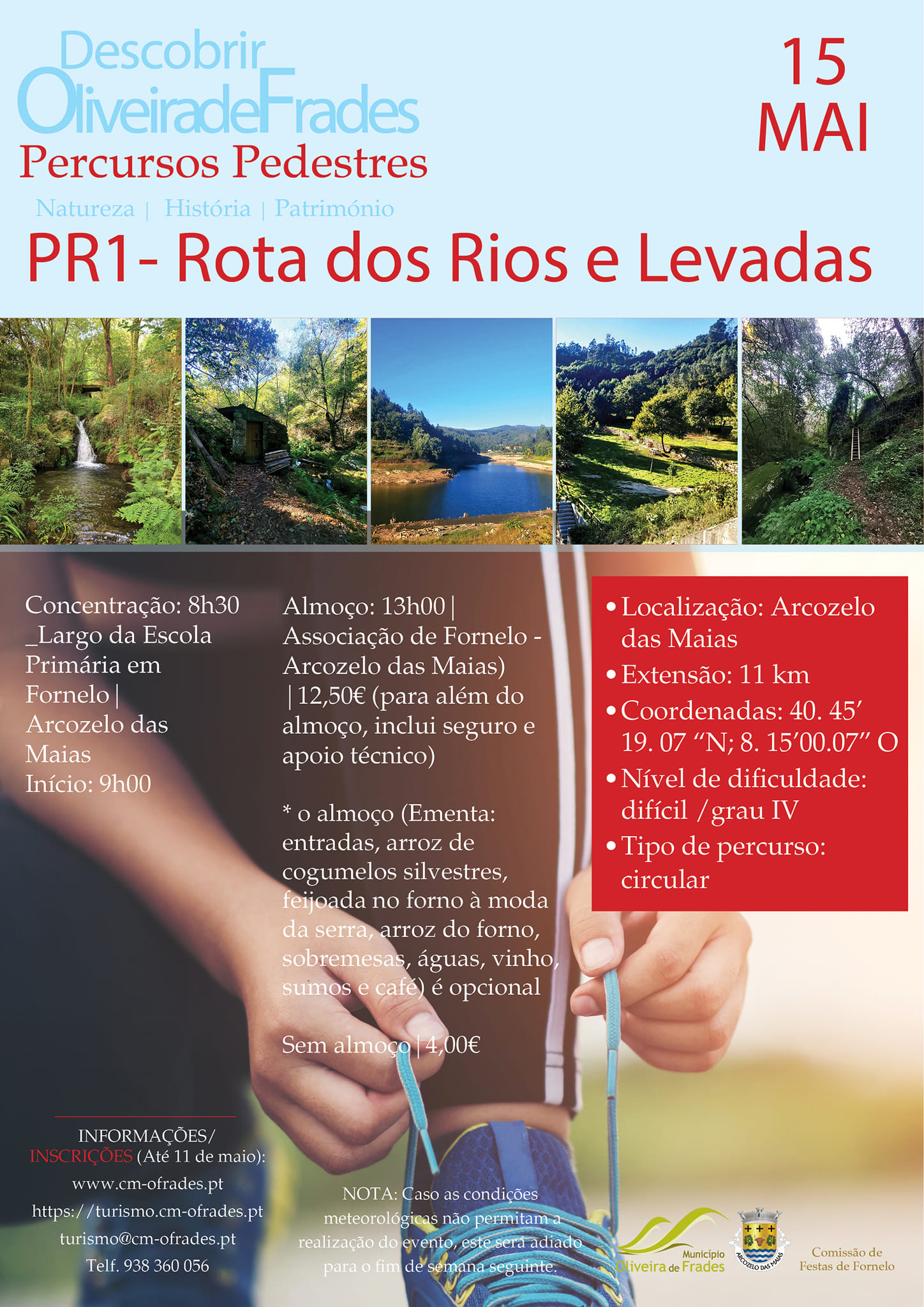 Read more about the article Ciclo de Percursos Pedestres | PR1 – Rota dos Rios e Levadas | 15 de maio